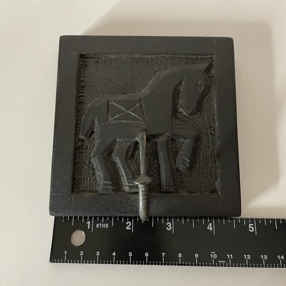 Black Wooden Horse Wall Hook - Decorative Home Wall Decor